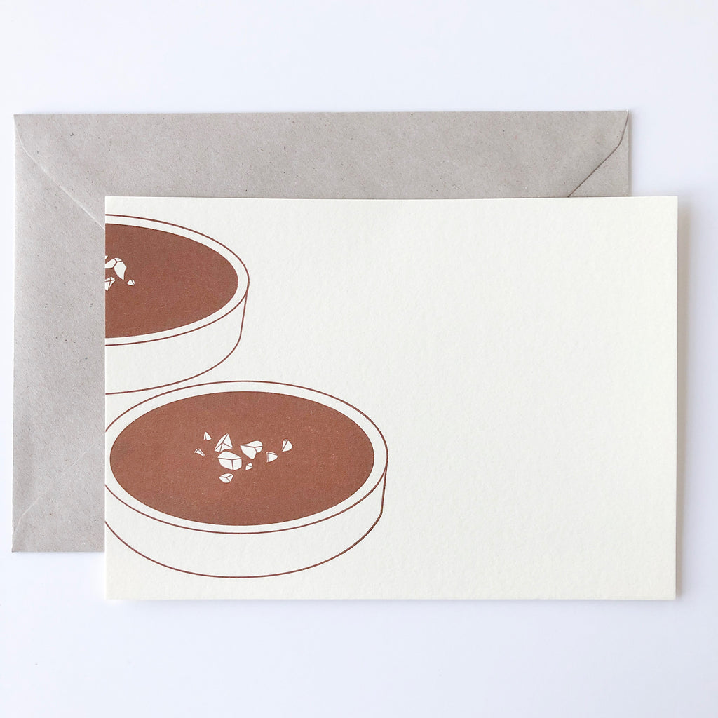 Set de 5 cartes Chocolat - Frais de livraison offerts - Kraftille