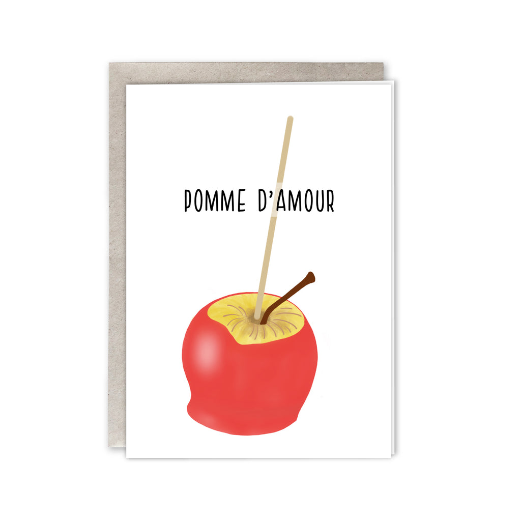 Carte "pomme d'amour" - Kraftille